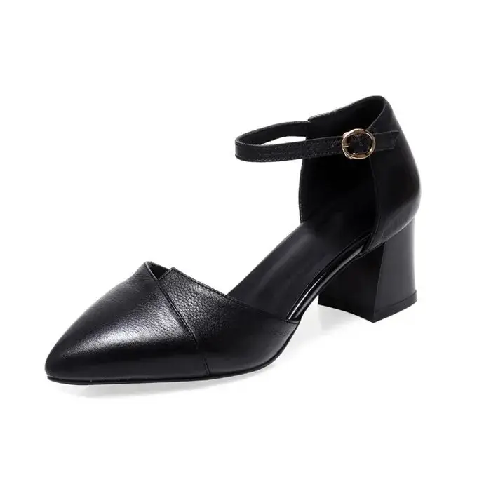 Women Pointed Hollow Heel Sandals Spring Summer - Image 7