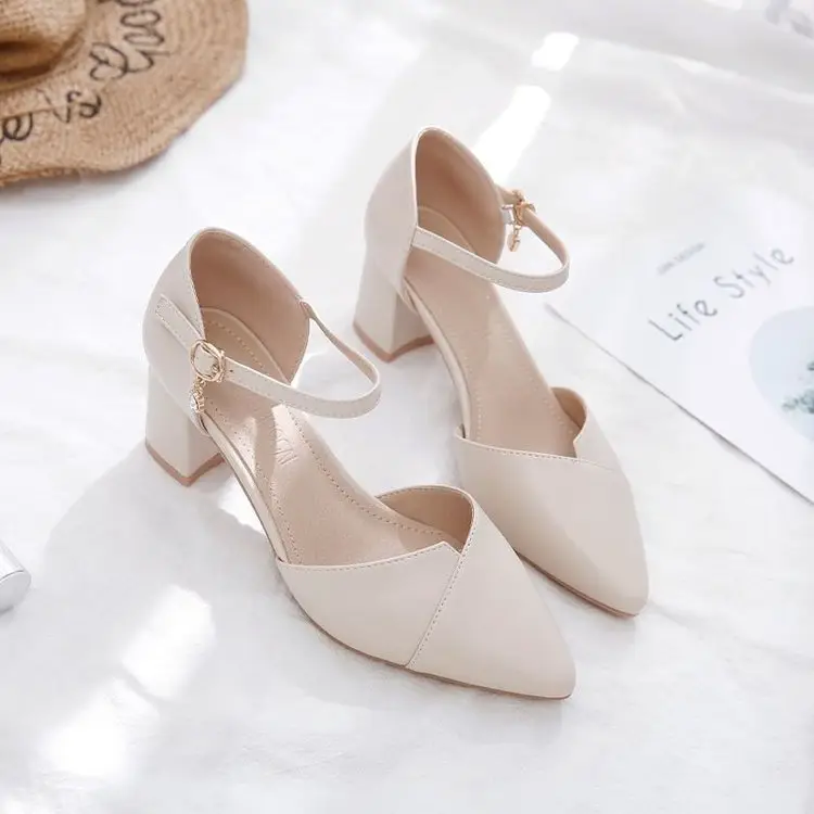 Women Pointed Hollow Heel Sandals Spring Summer — feature 11