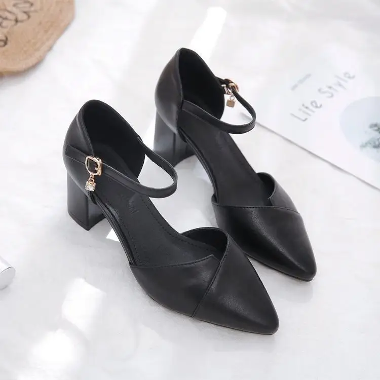 Women Pointed Hollow Heel Sandals Spring Summer — feature 12