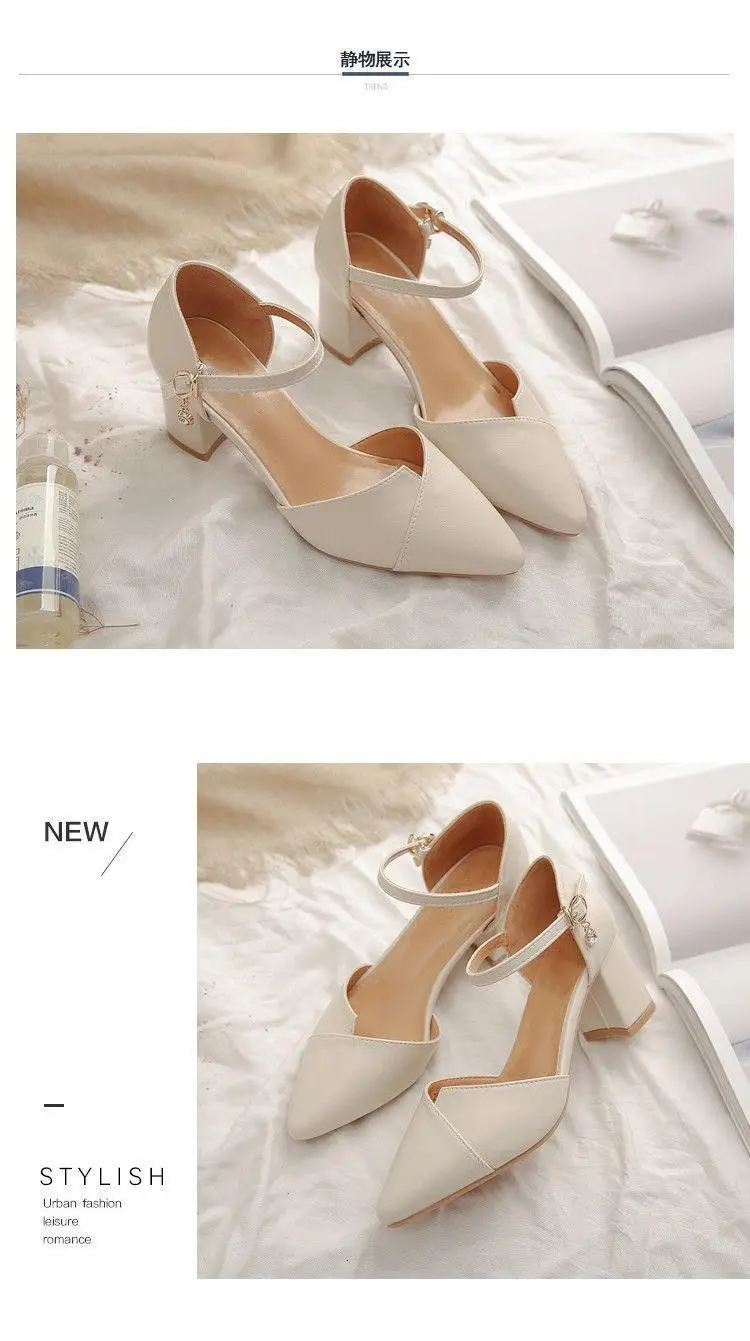 Women Pointed Hollow Heel Sandals Spring Summer — feature 2