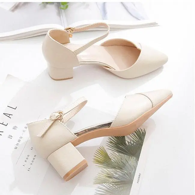 Women Pointed Hollow Heel Sandals Spring Summer — feature 5