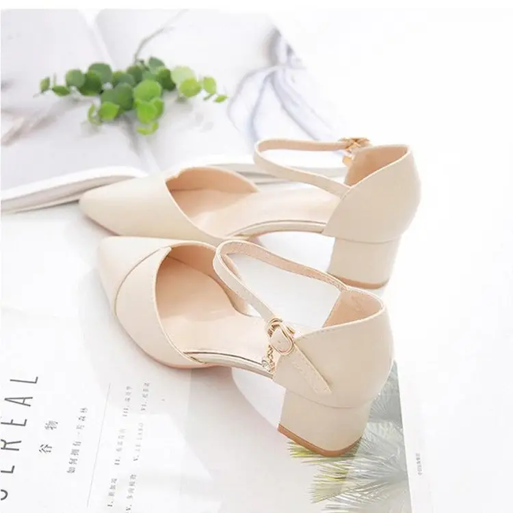 Women Pointed Hollow Heel Sandals Spring Summer — feature 7
