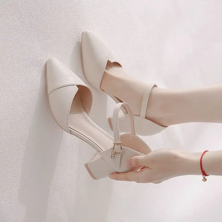 Women Pointed Hollow Heel Sandals Spring Summer — feature 8