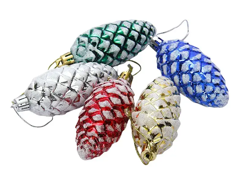 Red Pine Cone Christmas Decorations for Home — feature 10