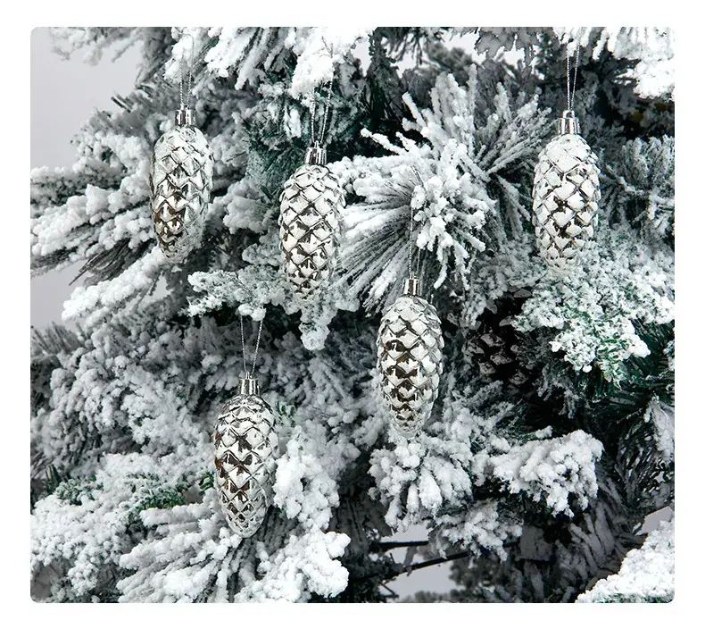 Red Pine Cone Christmas Decorations for Home — feature 13