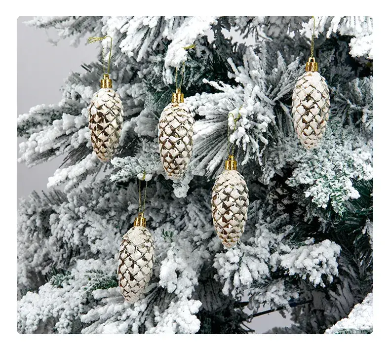 Red Pine Cone Christmas Decorations for Home — feature 14