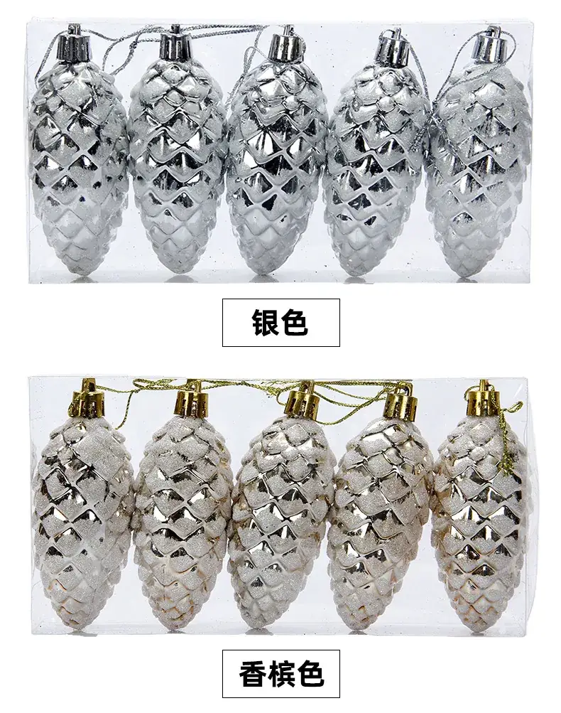 Red Pine Cone Christmas Decorations for Home — feature 5