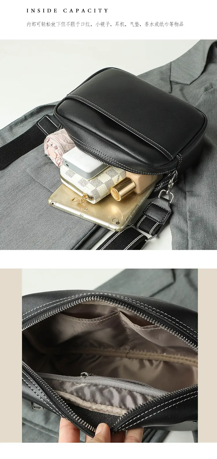 Women's Crossbody Camera Bag Tan 2025 Export — feature 6