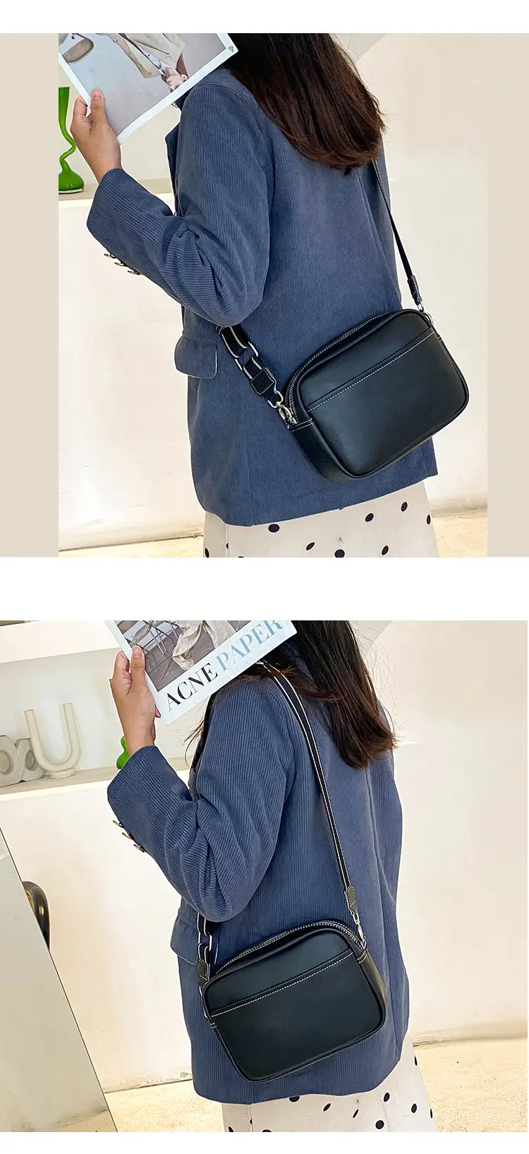 Women's Crossbody Camera Bag Tan 2025 Export — feature 8