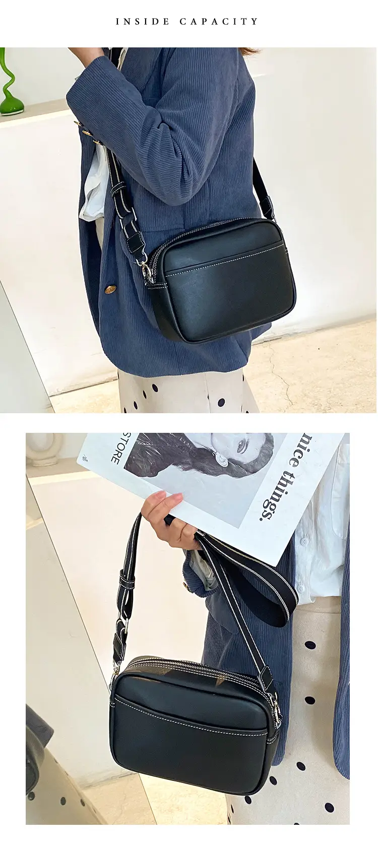 Women's Crossbody Camera Bag Tan 2025 Export — feature 9