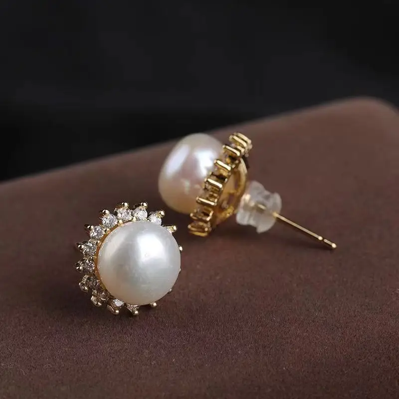 Luxury Pearl Earrings Necklace Ring Set for Women — feature 11