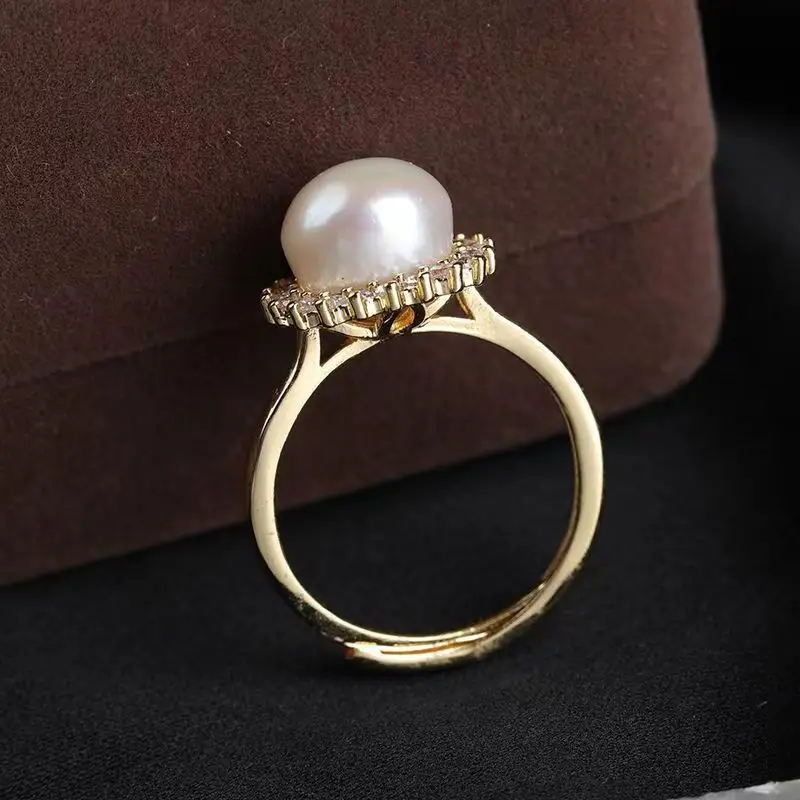 Luxury Pearl Earrings Necklace Ring Set for Women — feature 13