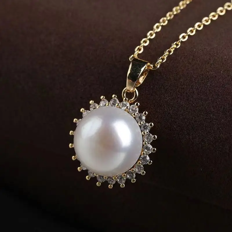Luxury Pearl Earrings Necklace Ring Set for Women — feature 8