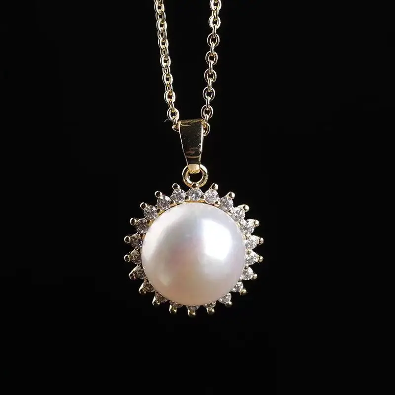 Luxury Pearl Earrings Necklace Ring Set for Women — feature 9