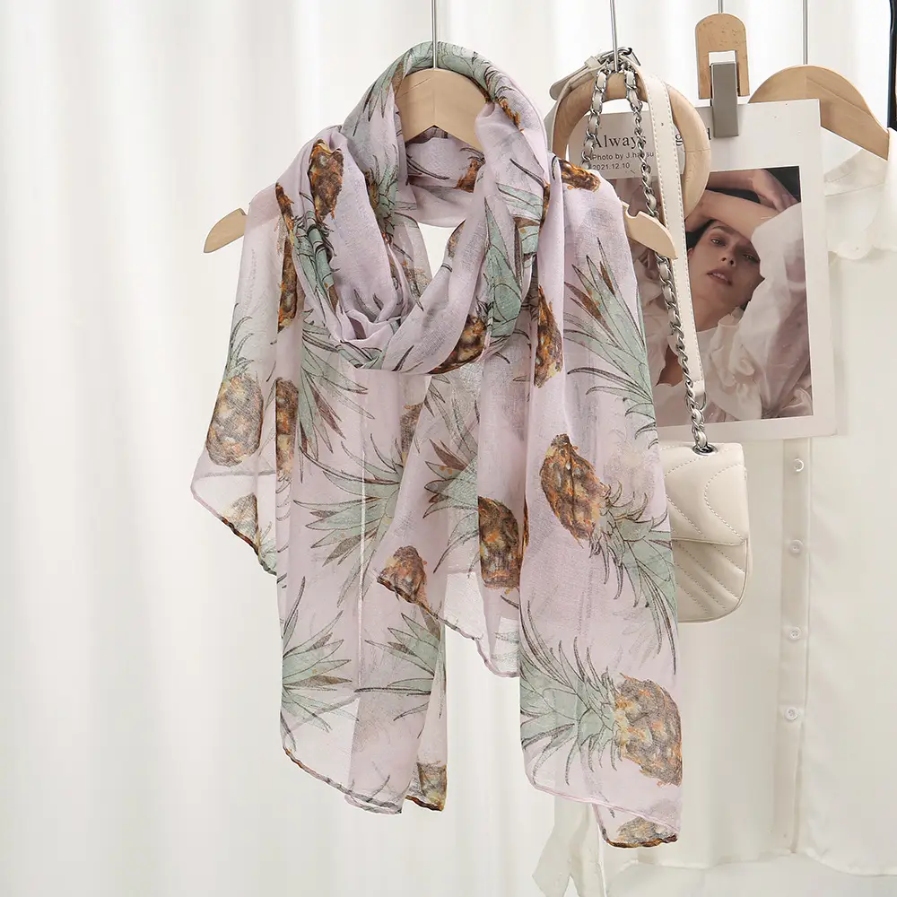 Silk Scarf Women's Muslim Closed Toe Sea Side Travel Sunscreen New Large Size — feature 13