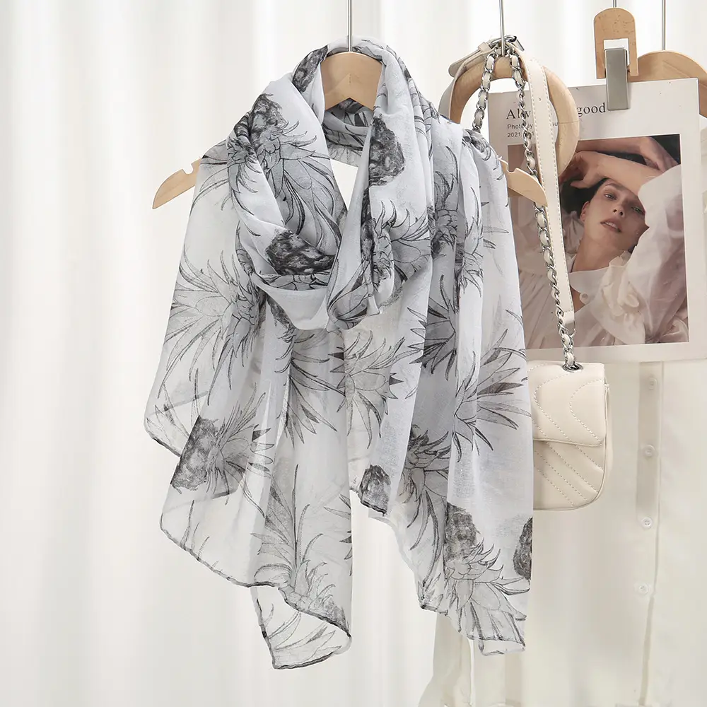 Silk Scarf Women's Muslim Closed Toe Sea Side Travel Sunscreen New Large Size — feature 7