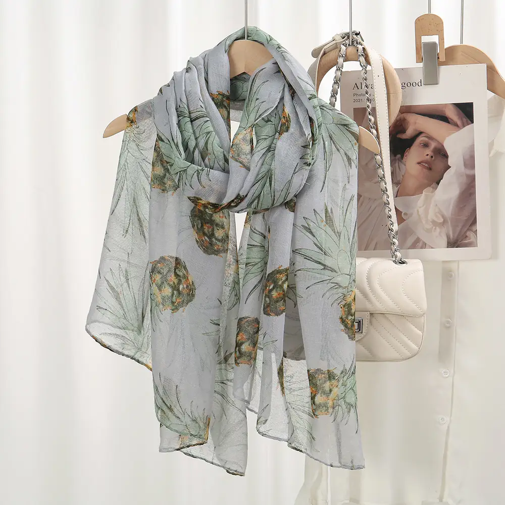 Silk Scarf Women's Muslim Closed Toe Sea Side Travel Sunscreen New Large Size — feature 9