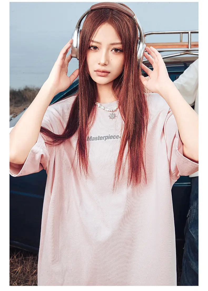 Hanlu Men T-Shirt White Loose Round Neck Short Sleeve — feature 18