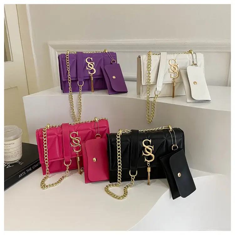 Black Chain Crossbody Bag for Women 2024 Spring - Image 5