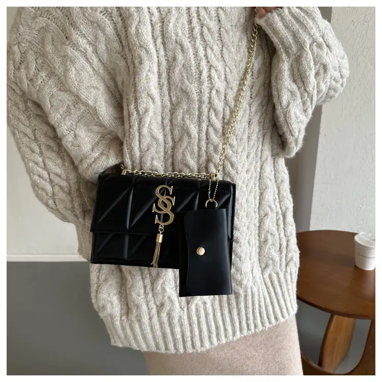 Black Chain Crossbody Bag for Women 2024 Spring — feature 11