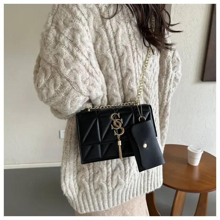 Black Chain Crossbody Bag for Women 2024 Spring — feature 13