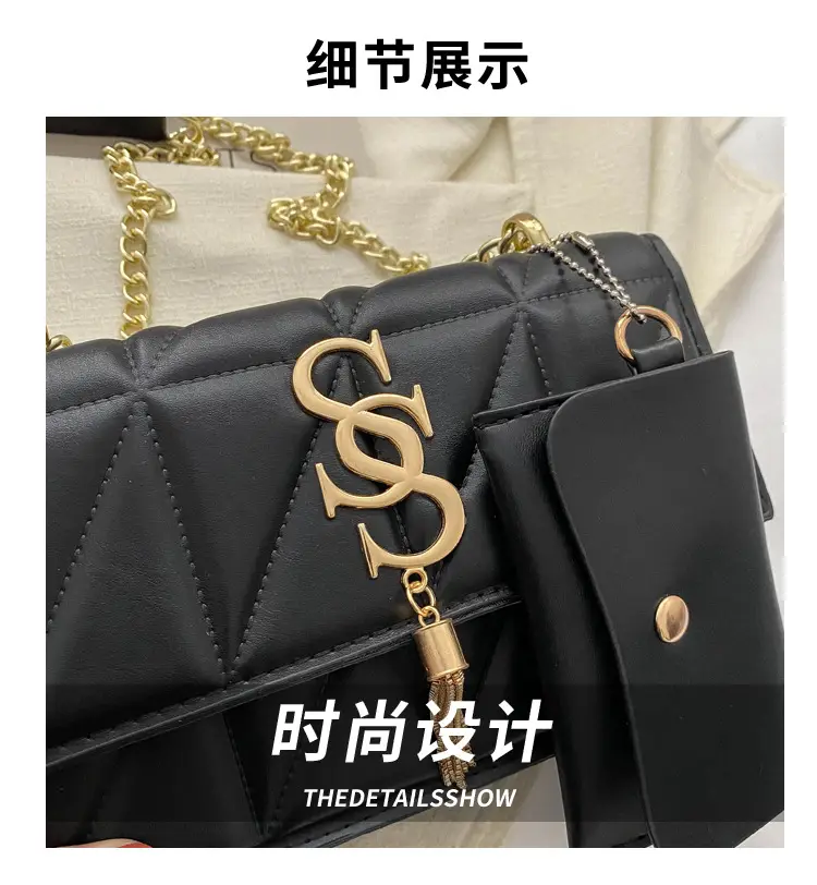 Black Chain Crossbody Bag for Women 2024 Spring — feature 4