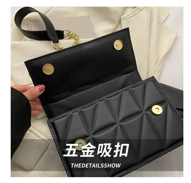 Black Chain Crossbody Bag for Women 2024 Spring — feature 6