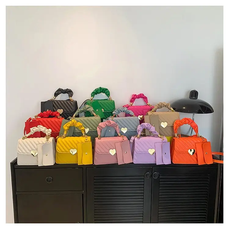 Women's Orange Plaid Shoulder Bag 2024 Spring - Image 14