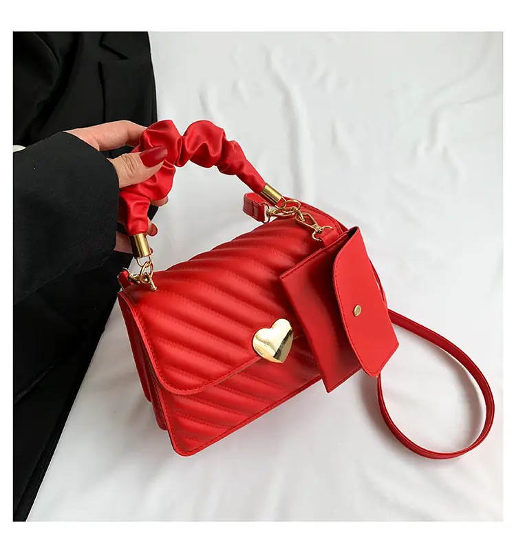Women's Orange Plaid Shoulder Bag 2024 Spring - Image 10