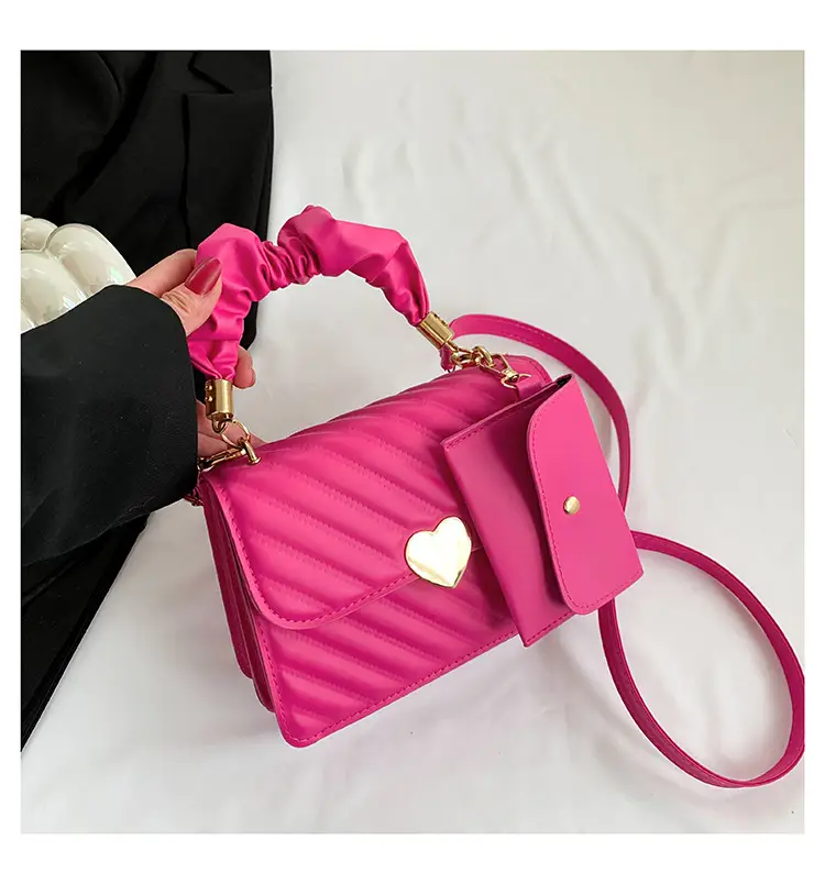 Women's Orange Plaid Shoulder Bag 2024 Spring - Image 11