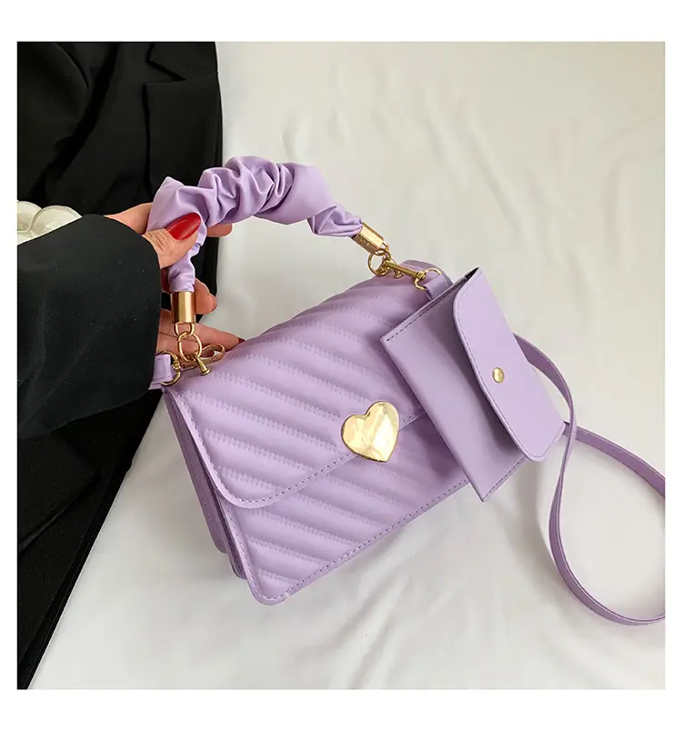 Women's Orange Plaid Shoulder Bag 2024 Spring - Image 3