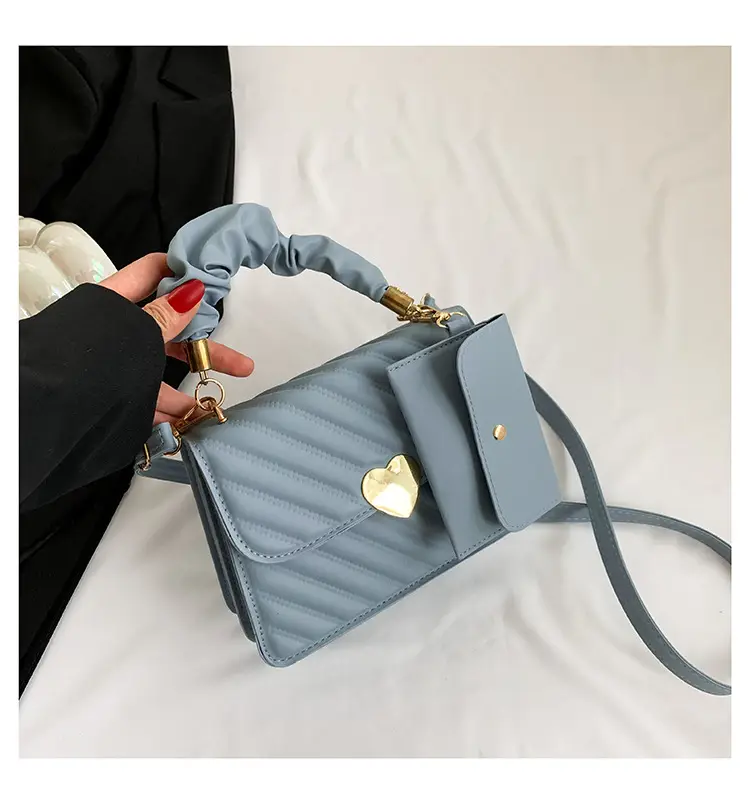 Women's Orange Plaid Shoulder Bag 2024 Spring - Image 7