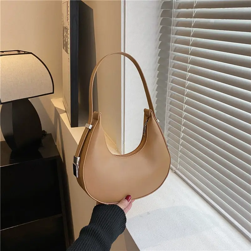 French Niche Shoulder Bag for Women Tan 2024 - Image 6