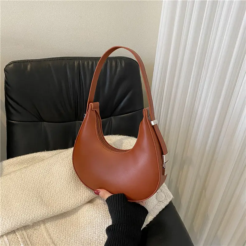 French Niche Shoulder Bag for Women Tan 2024 - Image 7