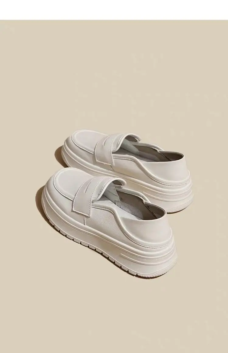 Spring nurse shoes women's soft bottom non-slip breathable 2024 new two-way thick bottom white slip-on shoes — feature 4