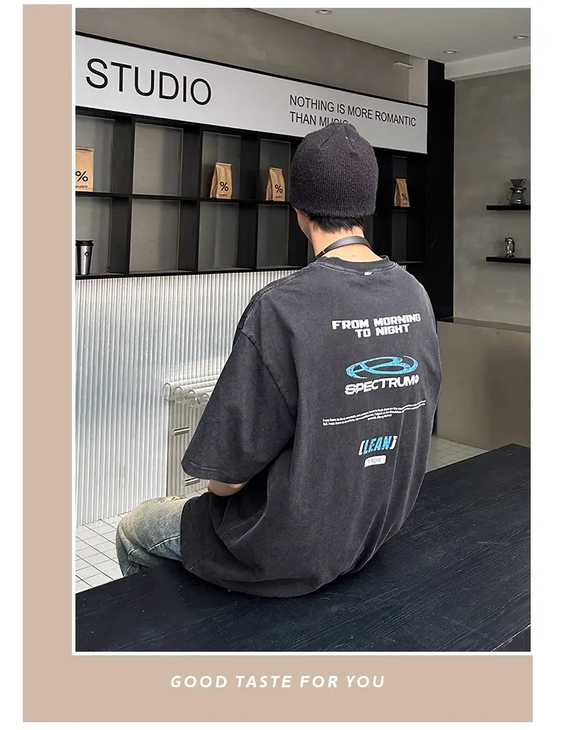 Men Black Printed T-Shirt New Summer Style — feature 13