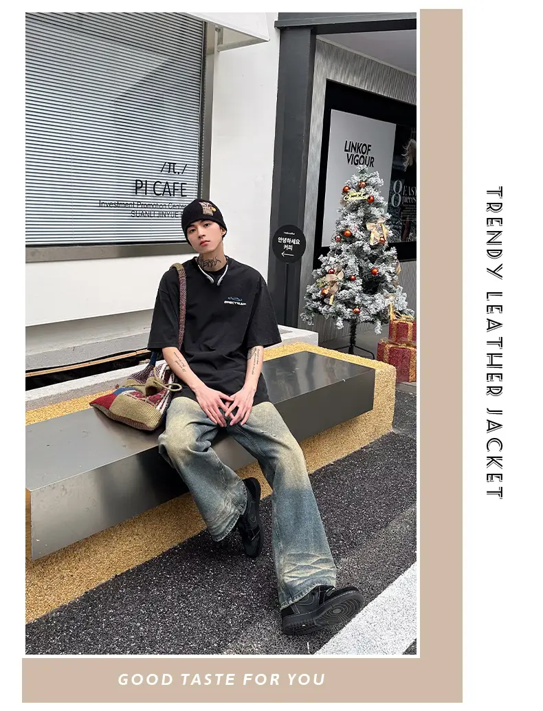 Men Black Printed T-Shirt New Summer Style — feature 15