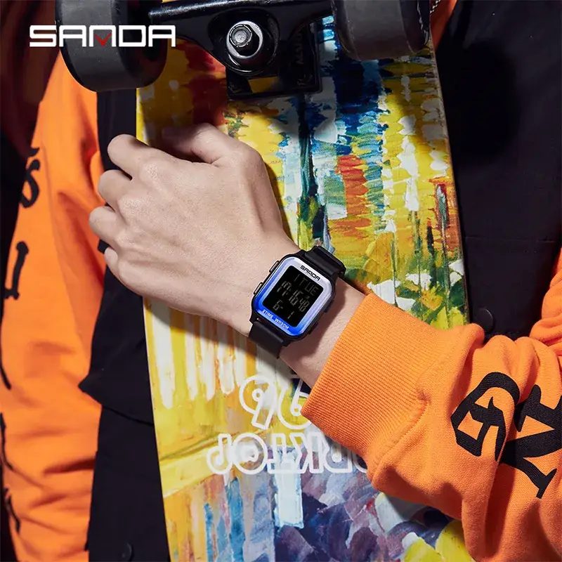 Sanda Digital Watch for Kids White 21WSD 24H