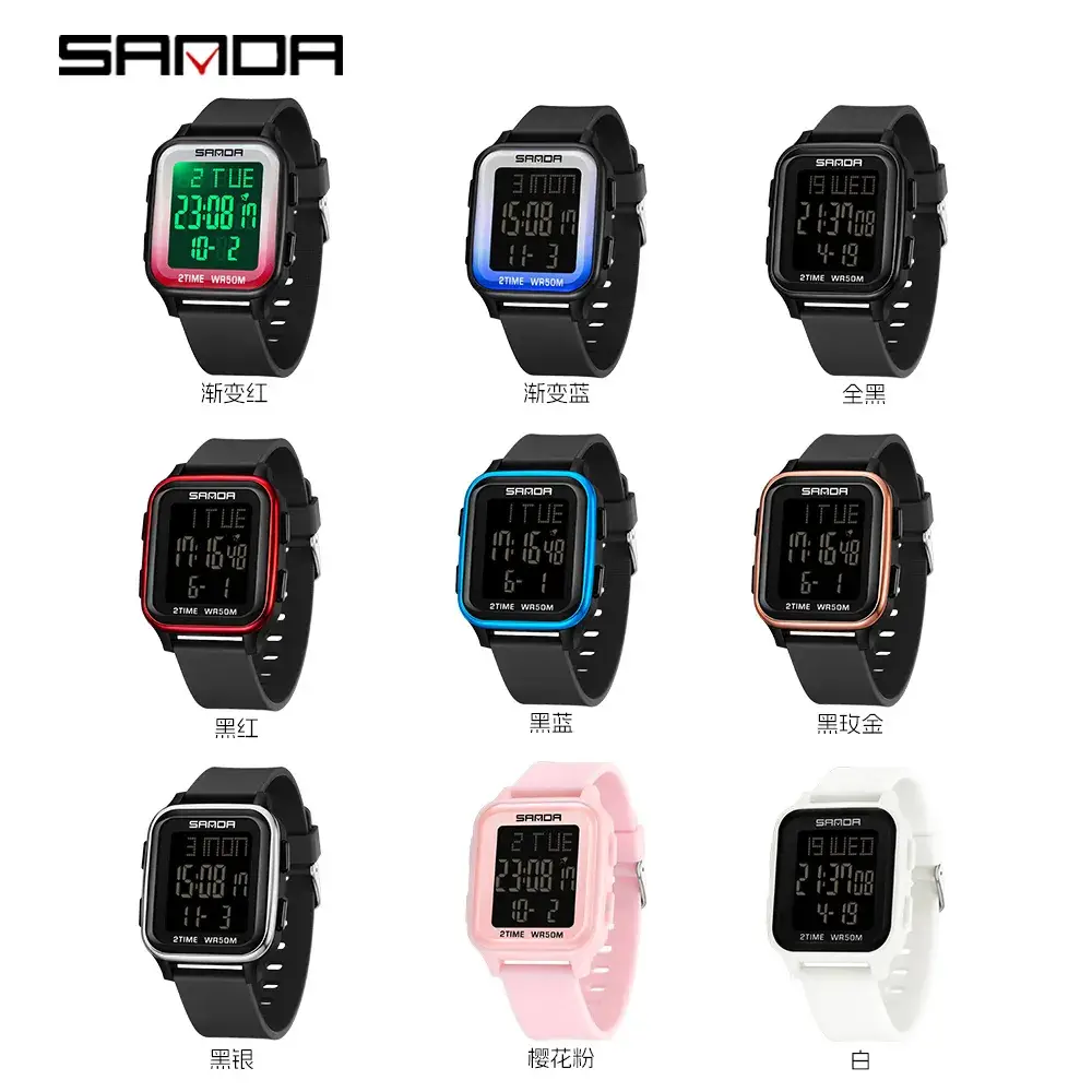 Sanda Digital Watch for Kids White 21WSD 24H