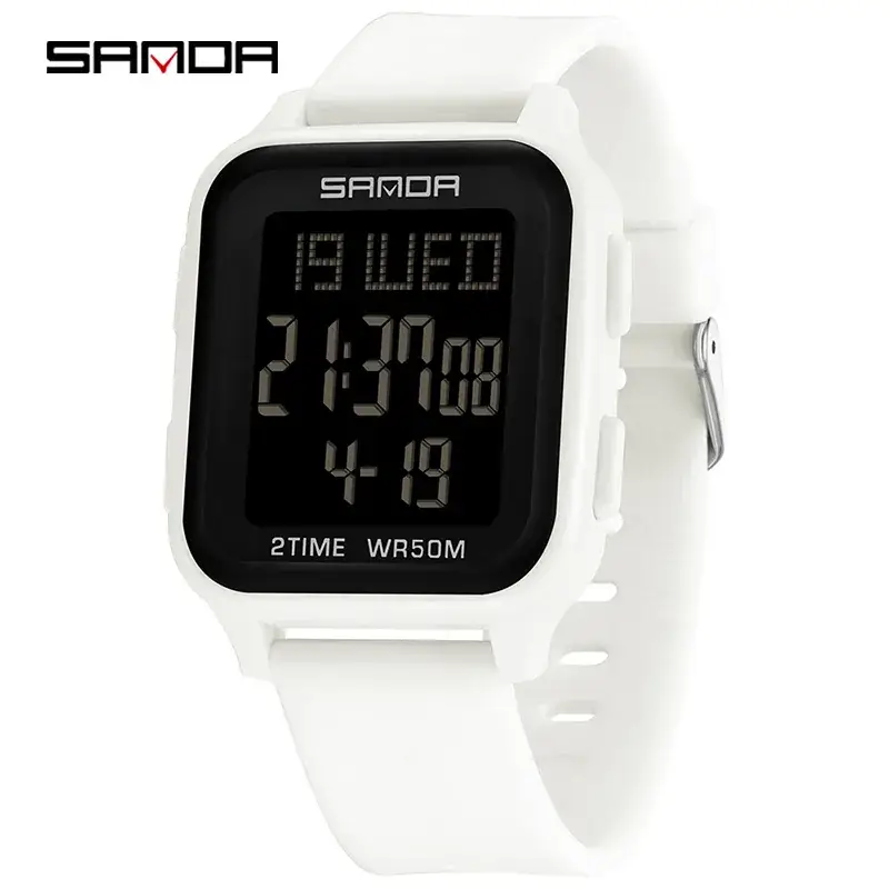 Sanda Digital Watch for Kids White 21WSD 24H