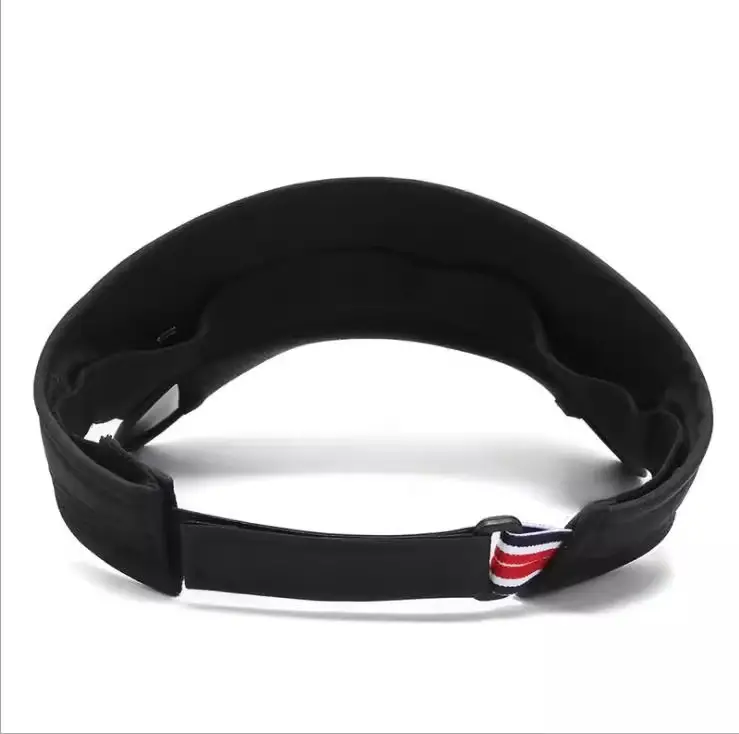 Men's Black Sports Visor with Telescopic Brim - Image 9