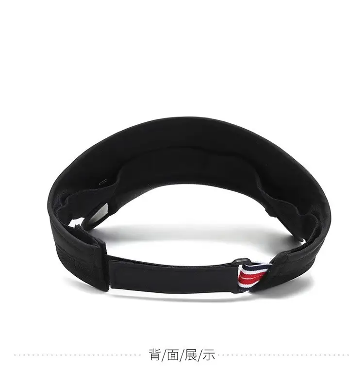 Men's Black Sports Visor with Telescopic Brim — feature 12