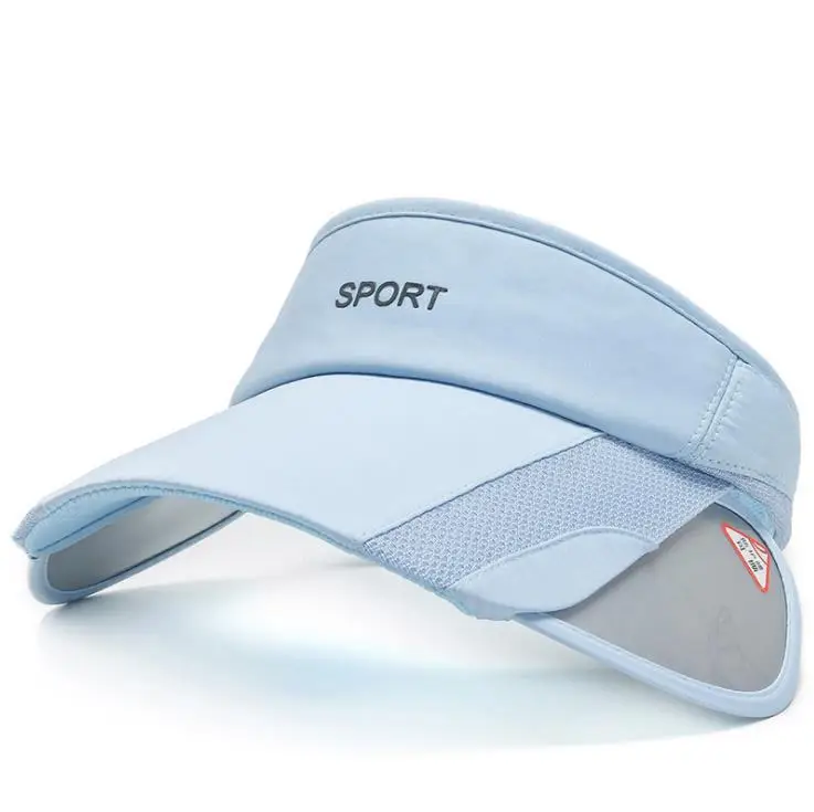Men's Black Sports Visor with Telescopic Brim - Image 5