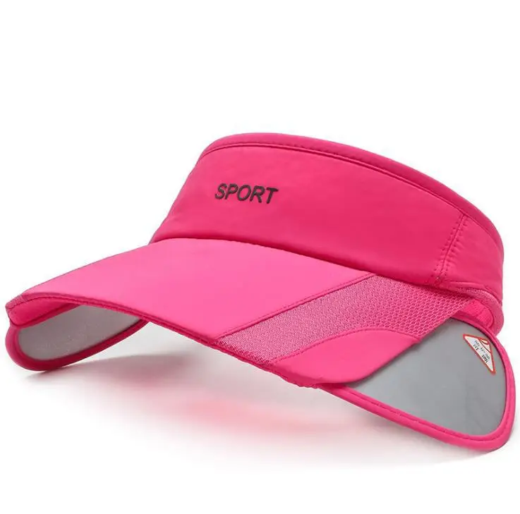 Men's Black Sports Visor with Telescopic Brim - Image 6