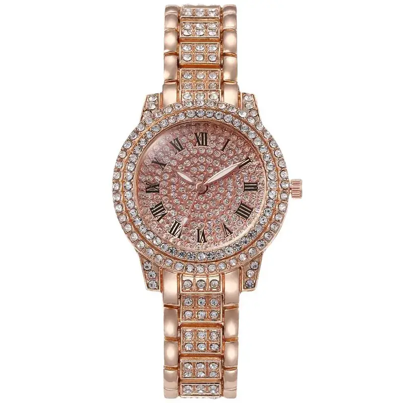 Gold Rhinestone Women's Watch with Starry Dial - Image 8