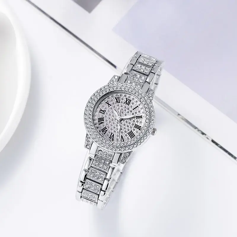 Gold Rhinestone Women's Watch with Starry Dial - Image 3