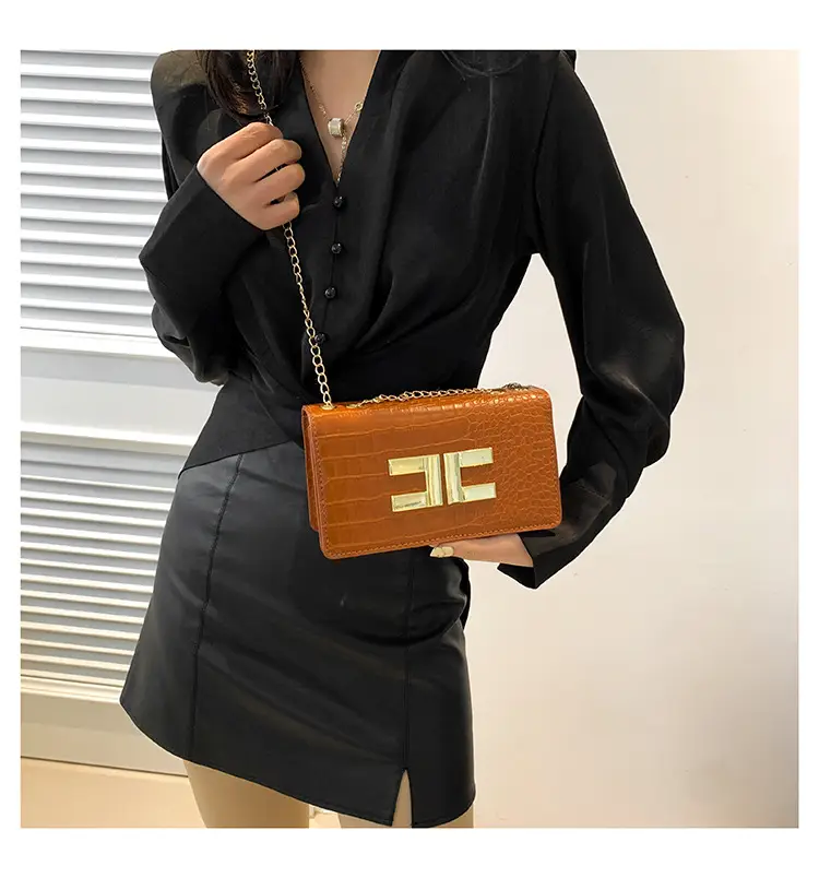 Korean Style Black Chain Crossbody Bag for Women — feature 22