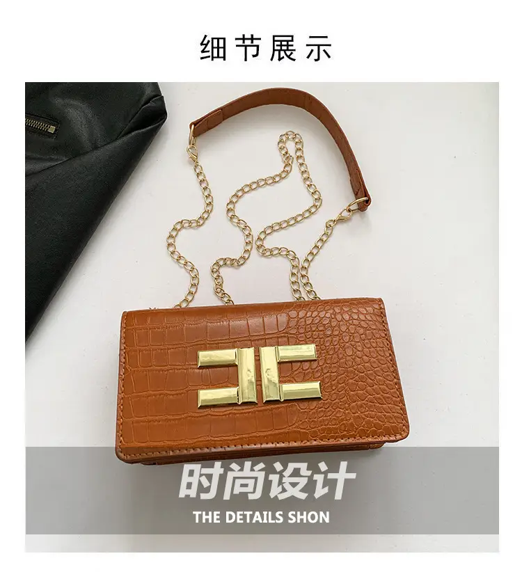 Korean Style Black Chain Crossbody Bag for Women — feature 3