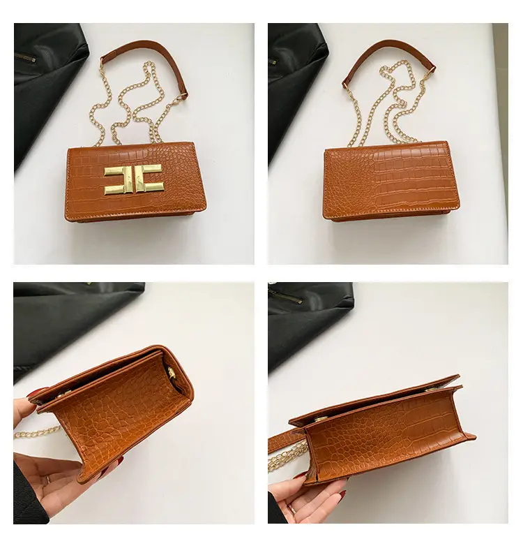 Korean Style Black Chain Crossbody Bag for Women — feature 8