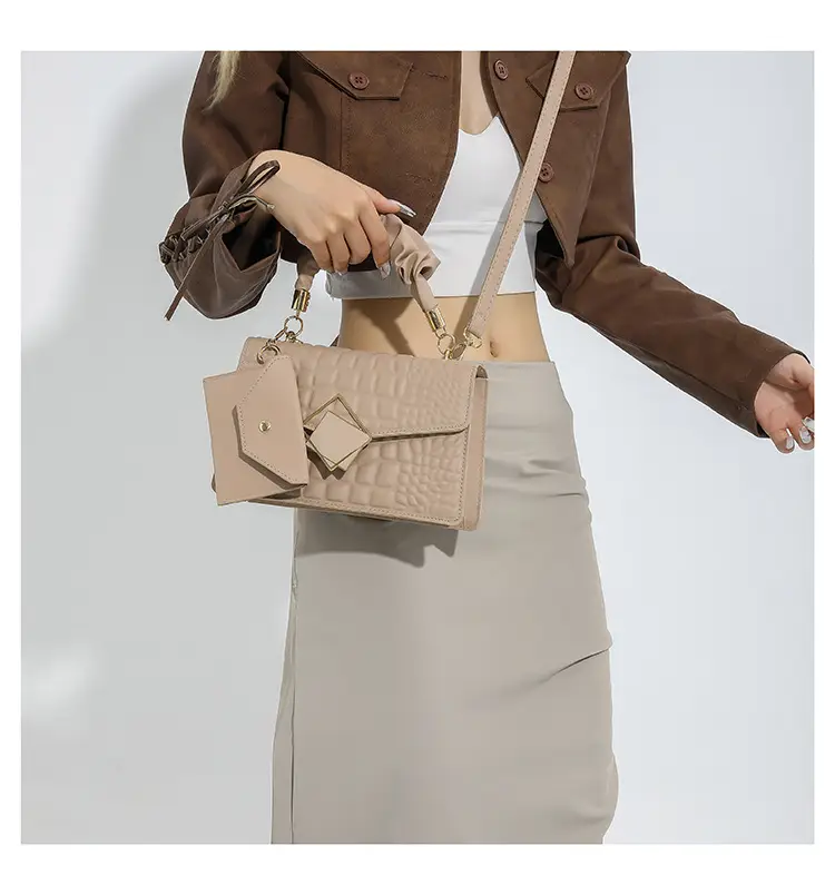 Women Korean Style Green Quilted Shoulder Bag 2024 — feature 28